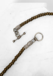 Hematite and Trading Bead Tube Necklace - December Thieves