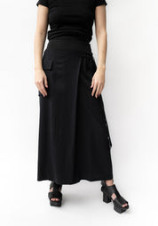 Wrap Detail Wide Leg Pants