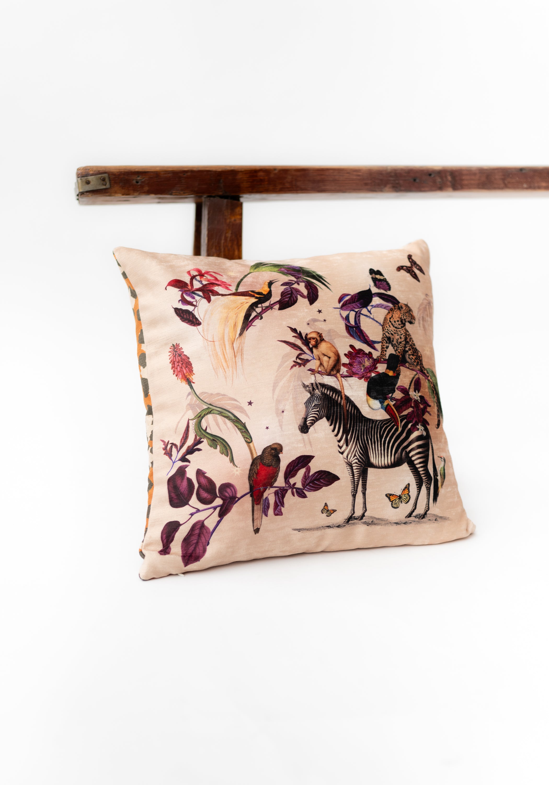 C14_COJ Natura Zebra Velvet Pillow - December Thieves