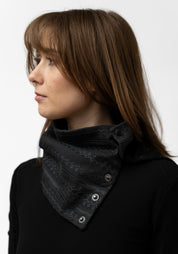 Black Lace Snap Cowl - December Thieves
