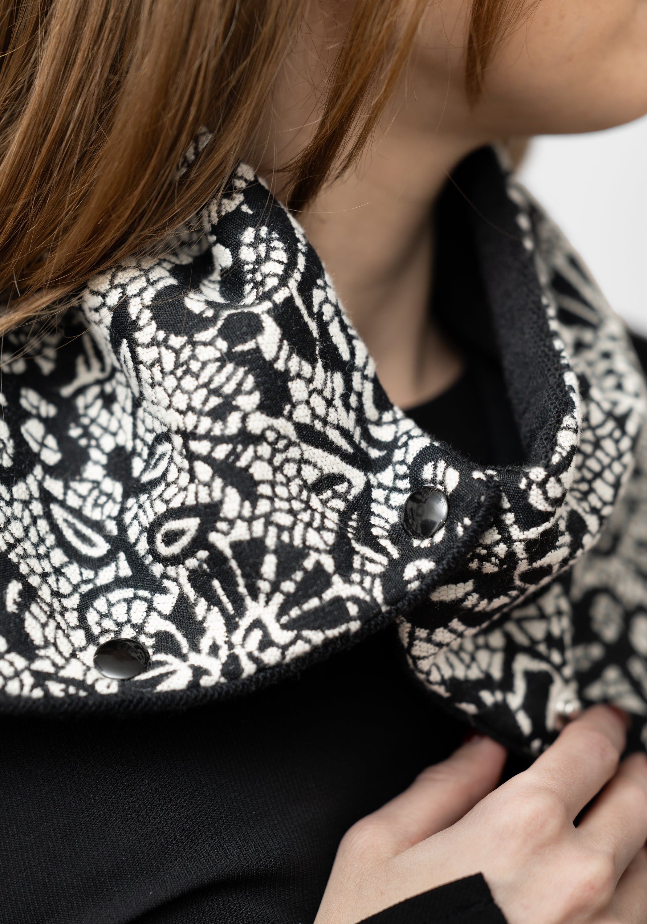 Floral Wool Snap Cowl - December Thieves