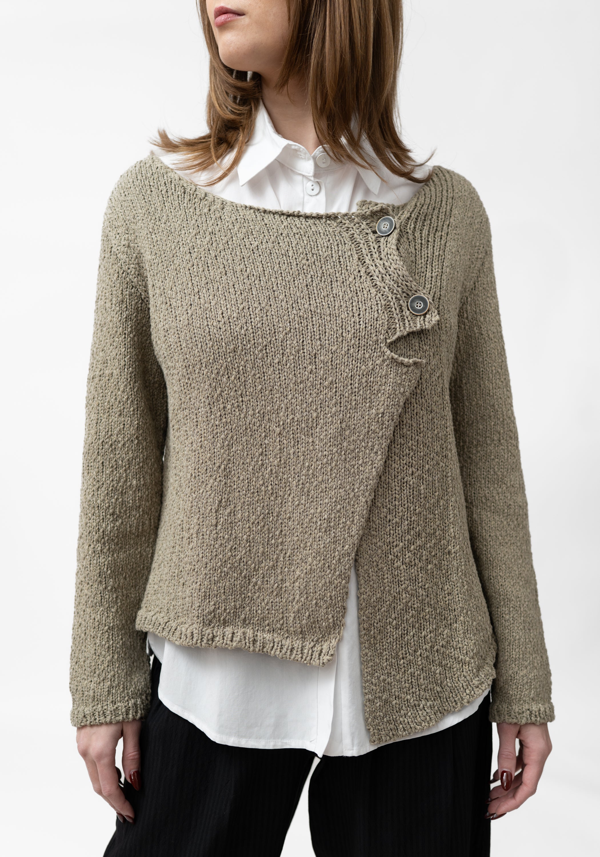 Oversized Asymmetric Knit Cardigan - December Thieves