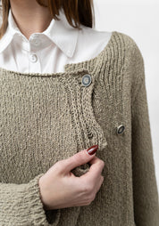 Oversized Asymmetric Knit Cardigan - December Thieves