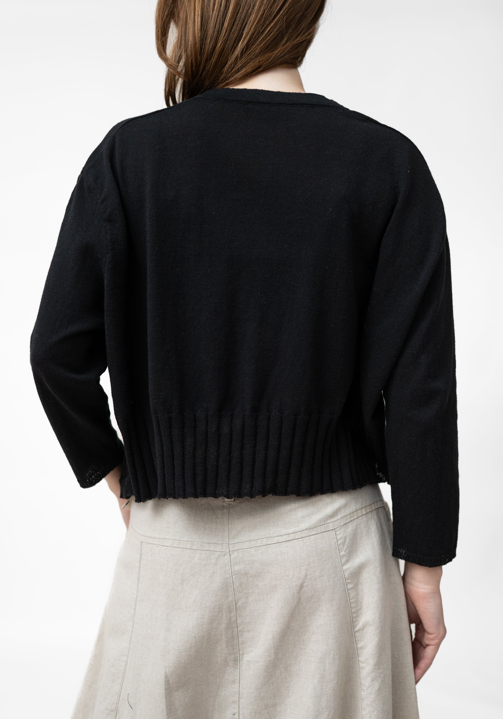 U26 813 Tie Front Knit Drop Shoulder Cardigan - December Thieves