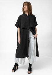 Sleeveless Button Front Trench Jacket - December Thieves
