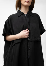 Sleeveless Button Front Trench Jacket - December Thieves