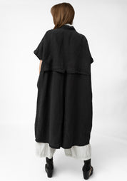 Sleeveless Button Front Trench Jacket - December Thieves
