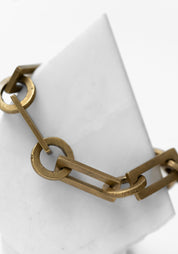 Chunky Brass Chain Bracelet - December Thieves