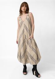 Asymmetric Striped Bubble Dress - December Thieves
