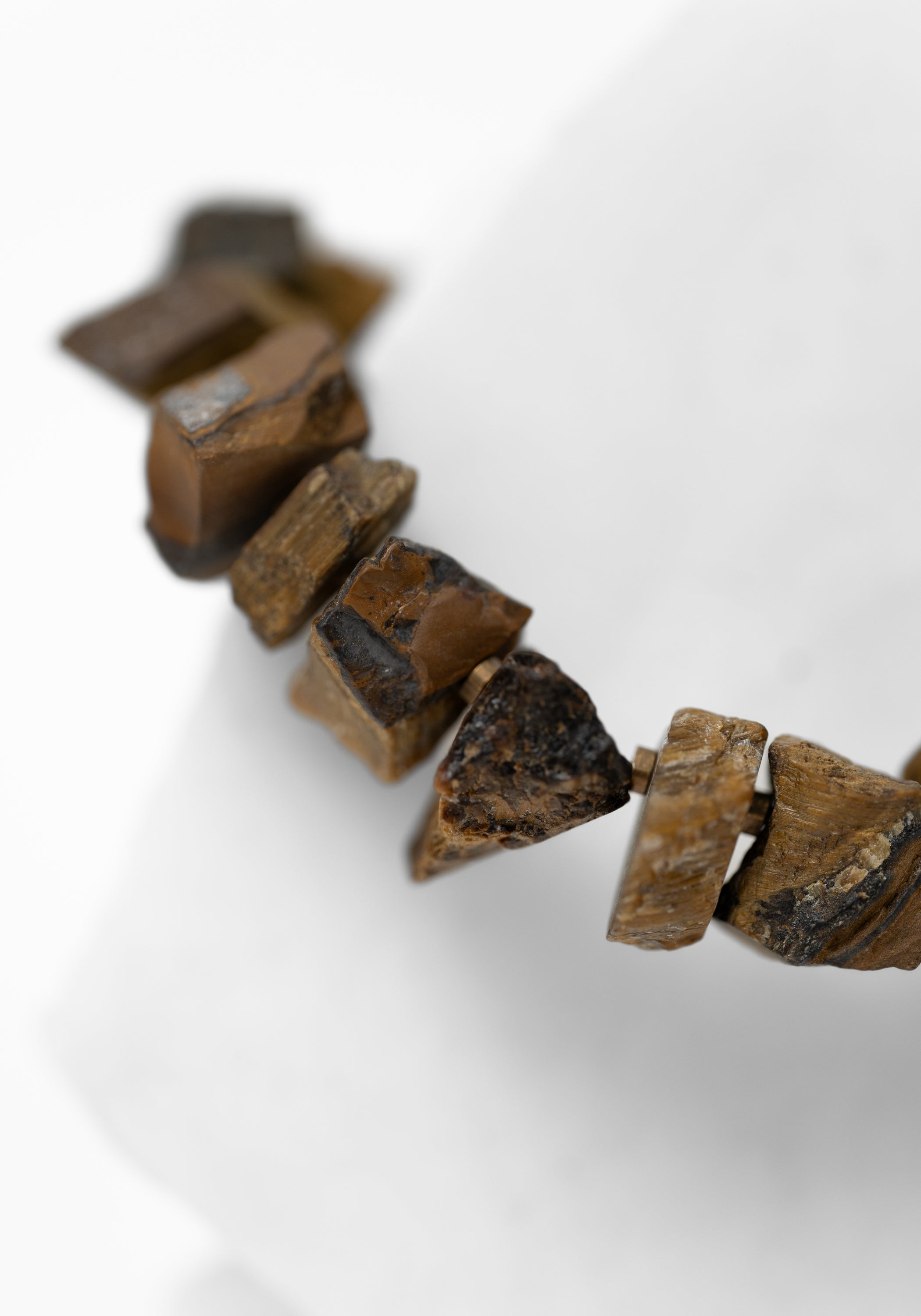 Raw Tigers Eye and Brass Bracelet - December Thieves