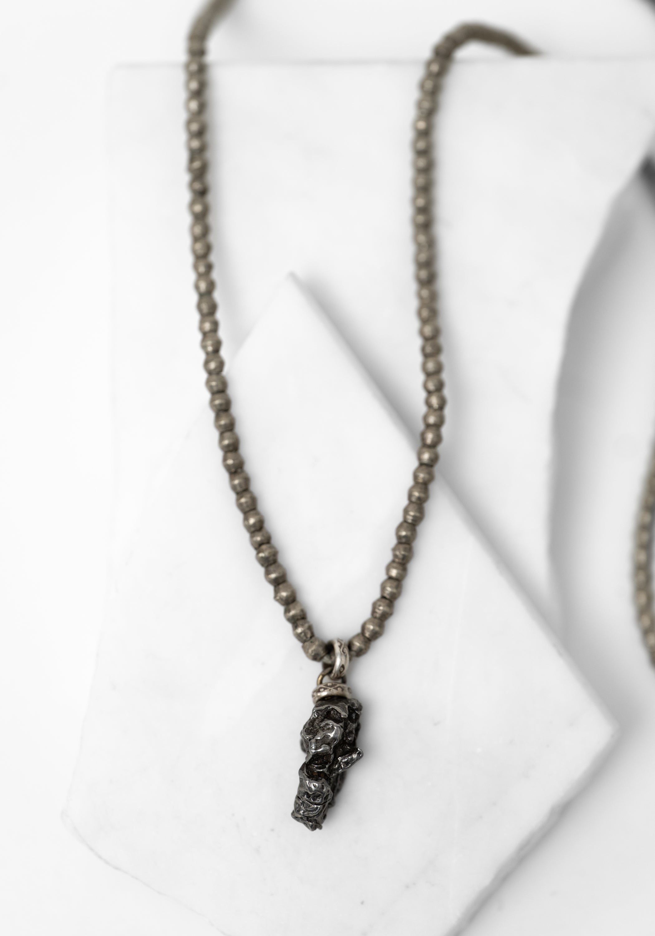 Iron Meteorite and Trade Beads Necklace - December Thieves