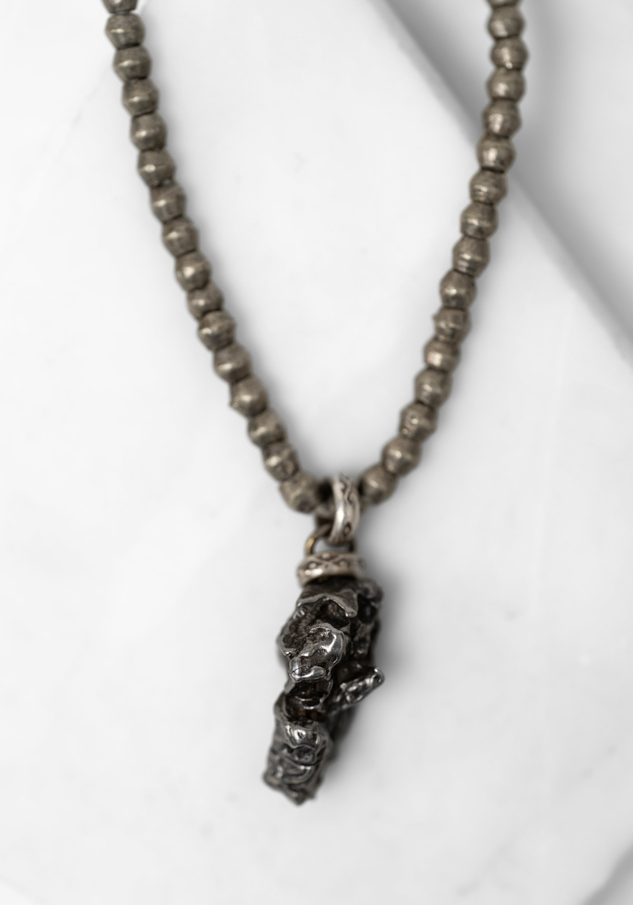 Iron Meteorite and Trade Beads Necklace - December Thieves