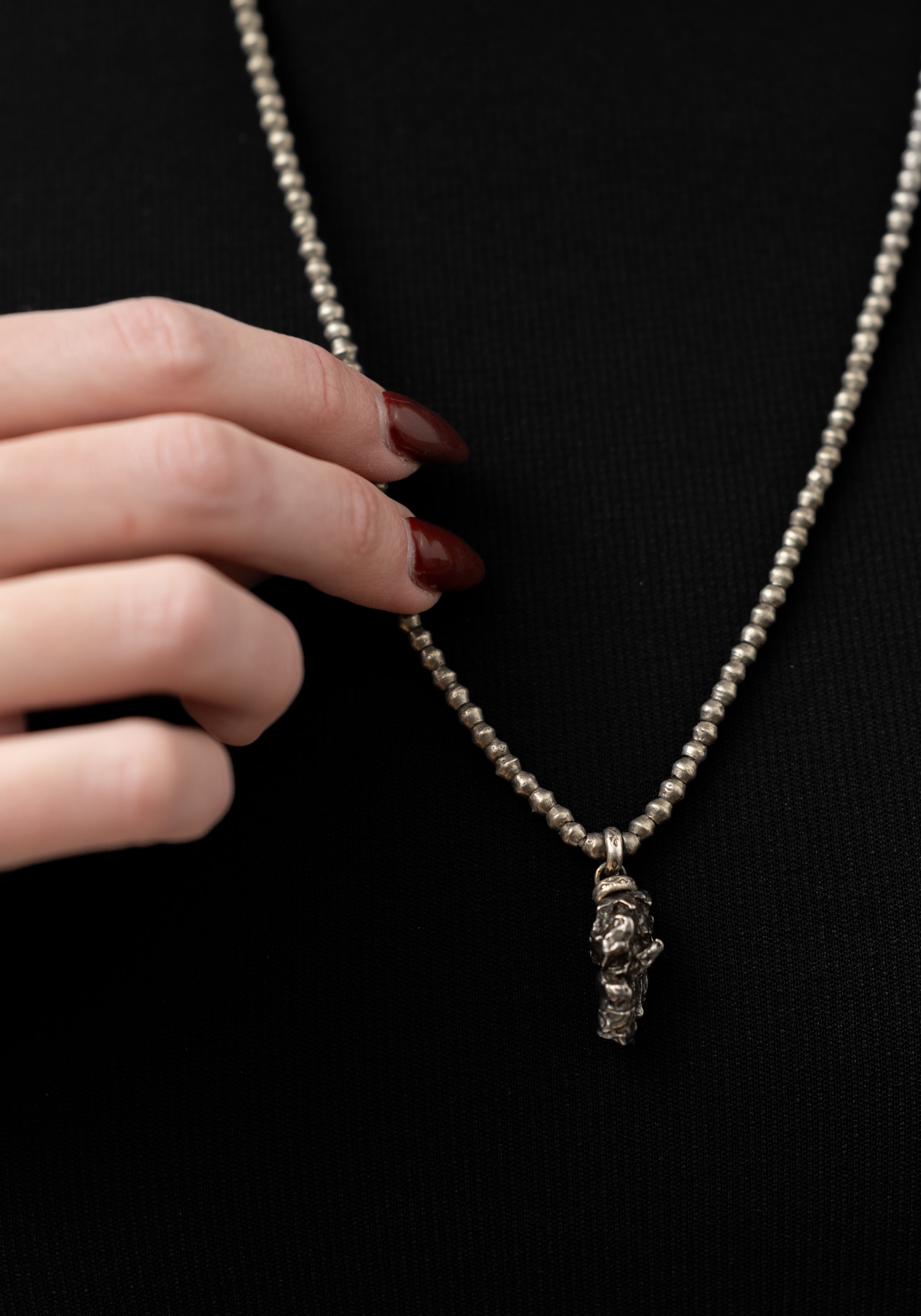Iron Meteorite and Trade Beads Necklace - December Thieves