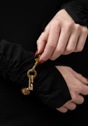 Raw Tigers Eye and Brass Bracelet - December Thieves