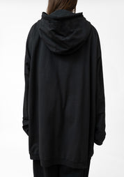 Oversized Hooded Zip Front Jersey Jacket - December Thieves
