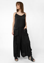 Wide Leg Cargo Pocket Strappy Jumpsuit - December Thieves