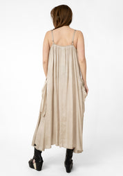 Strappy Doubled Pockets Maxi Dress - December Thieves