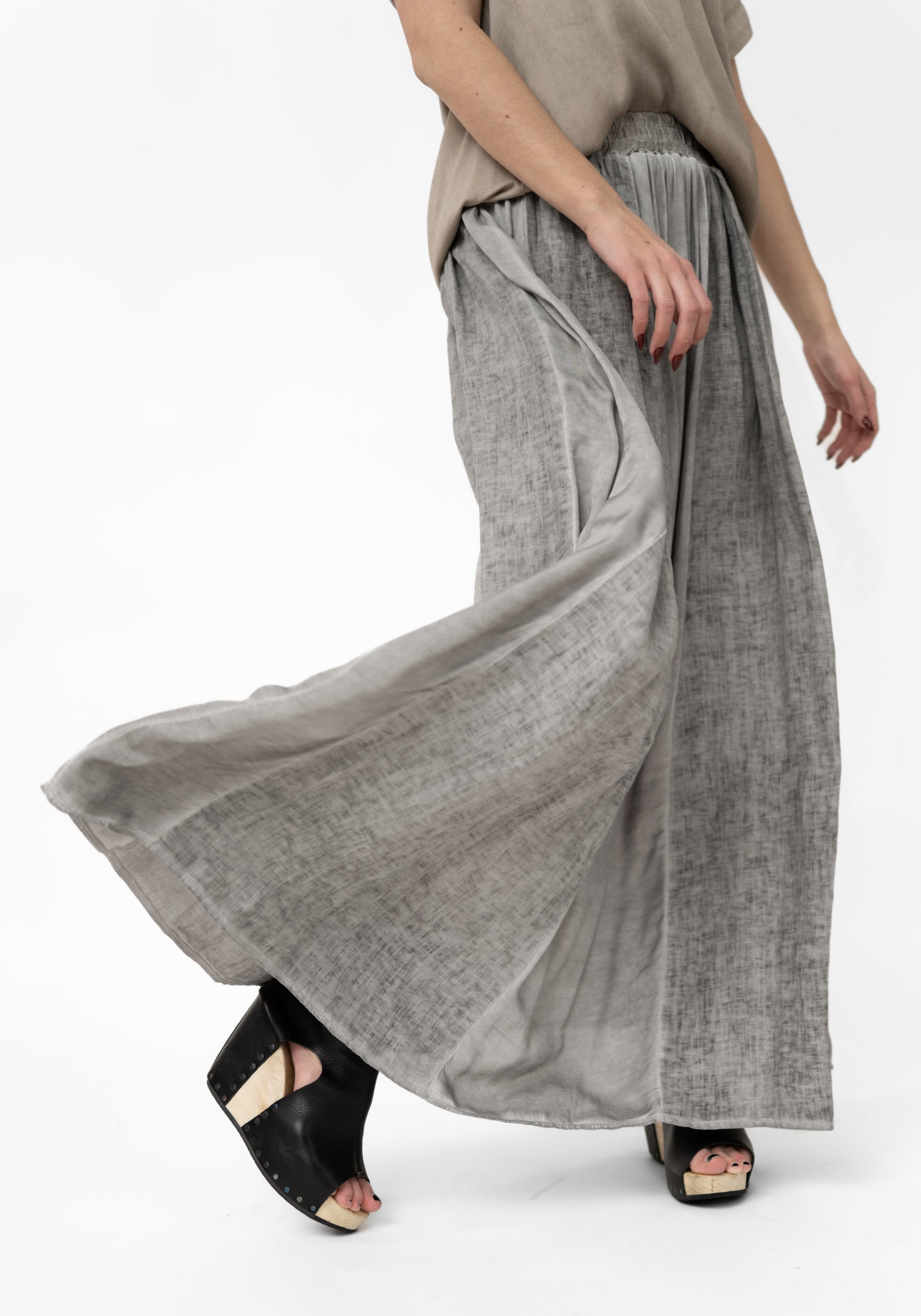 Paneled Silk Blend Maxi Skirt - December Thieves