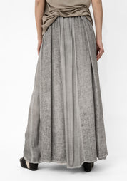 Paneled Silk Blend Maxi Skirt - December Thieves