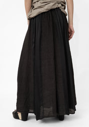 Paneled Silk Blend Maxi Skirt - December Thieves