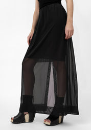Black Mesh Skirt