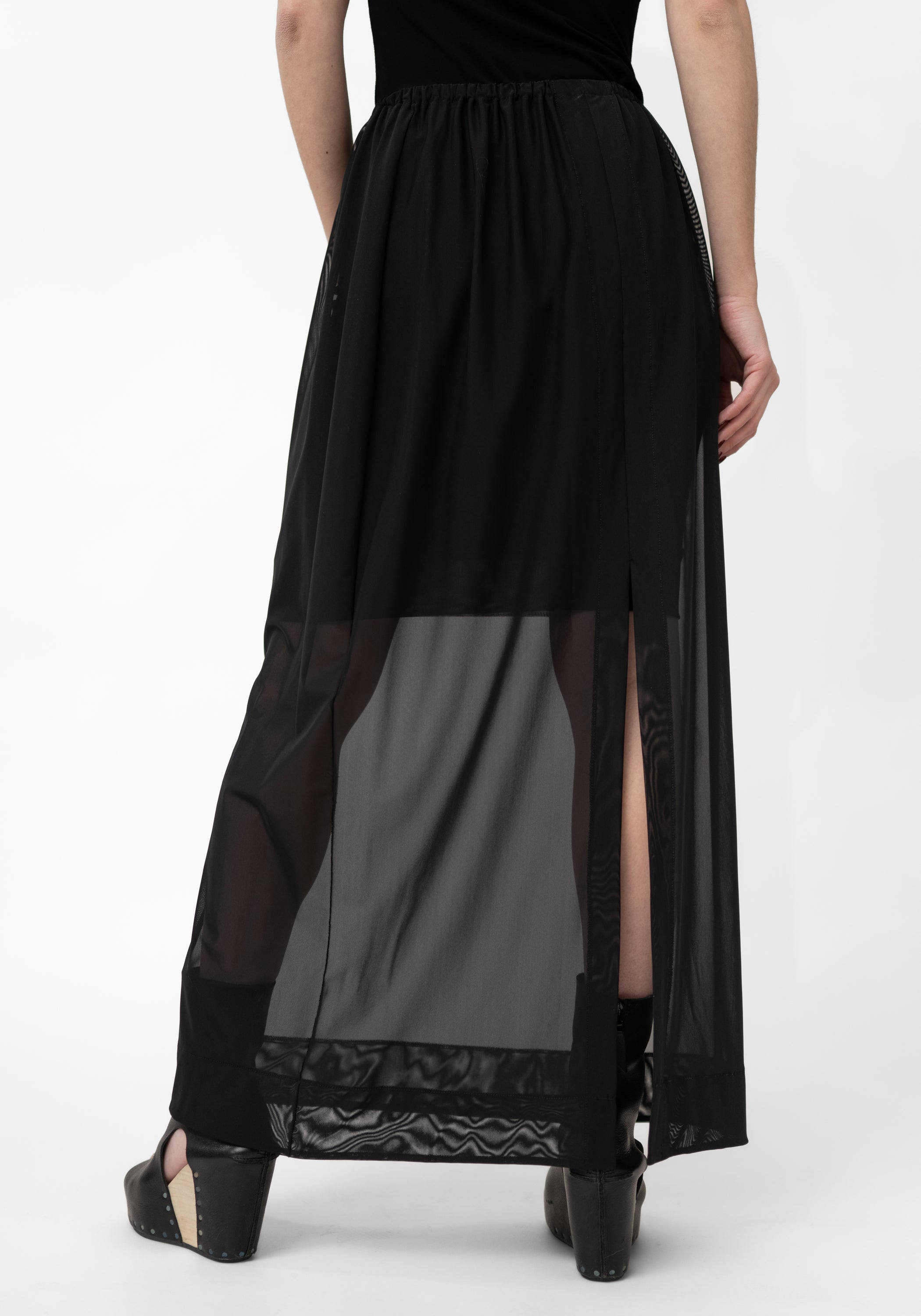 Black Mesh Skirt