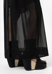 Black Mesh Skirt