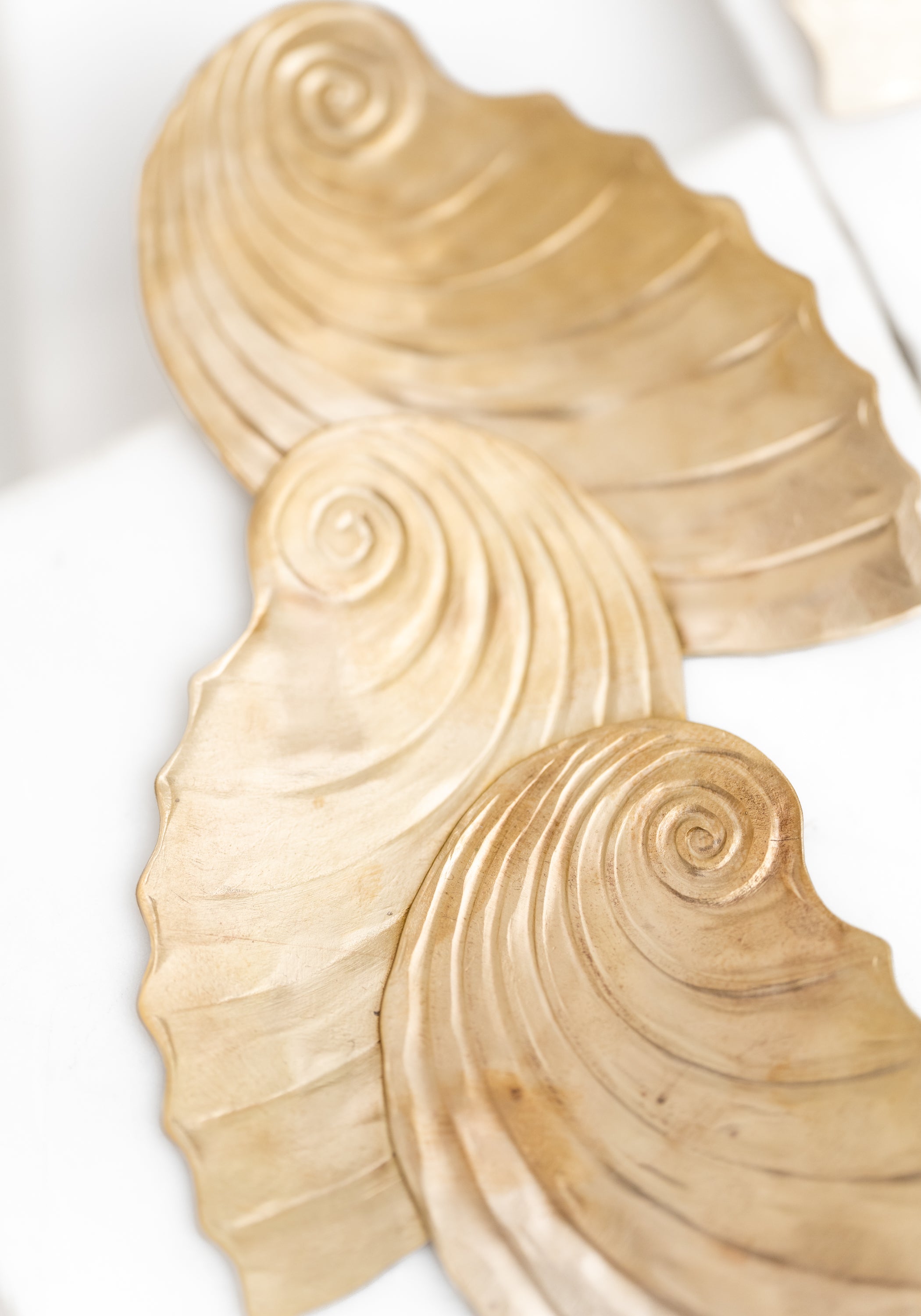 Brass and Sterling Silver Grand Siren Earrings