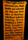 Marigold "May Light Always Surround You" Poetry Scarf/Throw | Karien Belle