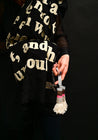 Black "Move To Your Own Drum" Poetry Scarf/Throw | Karien Belle