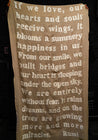Taupe "We Are Entirely Without Fear" Poetry Scarf/Throw | Karien Belle