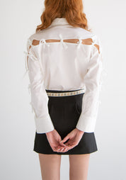 Tie and Slits Detail Blouse