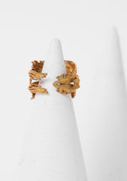 Plated Doubled Acanthus Adjustable Ring