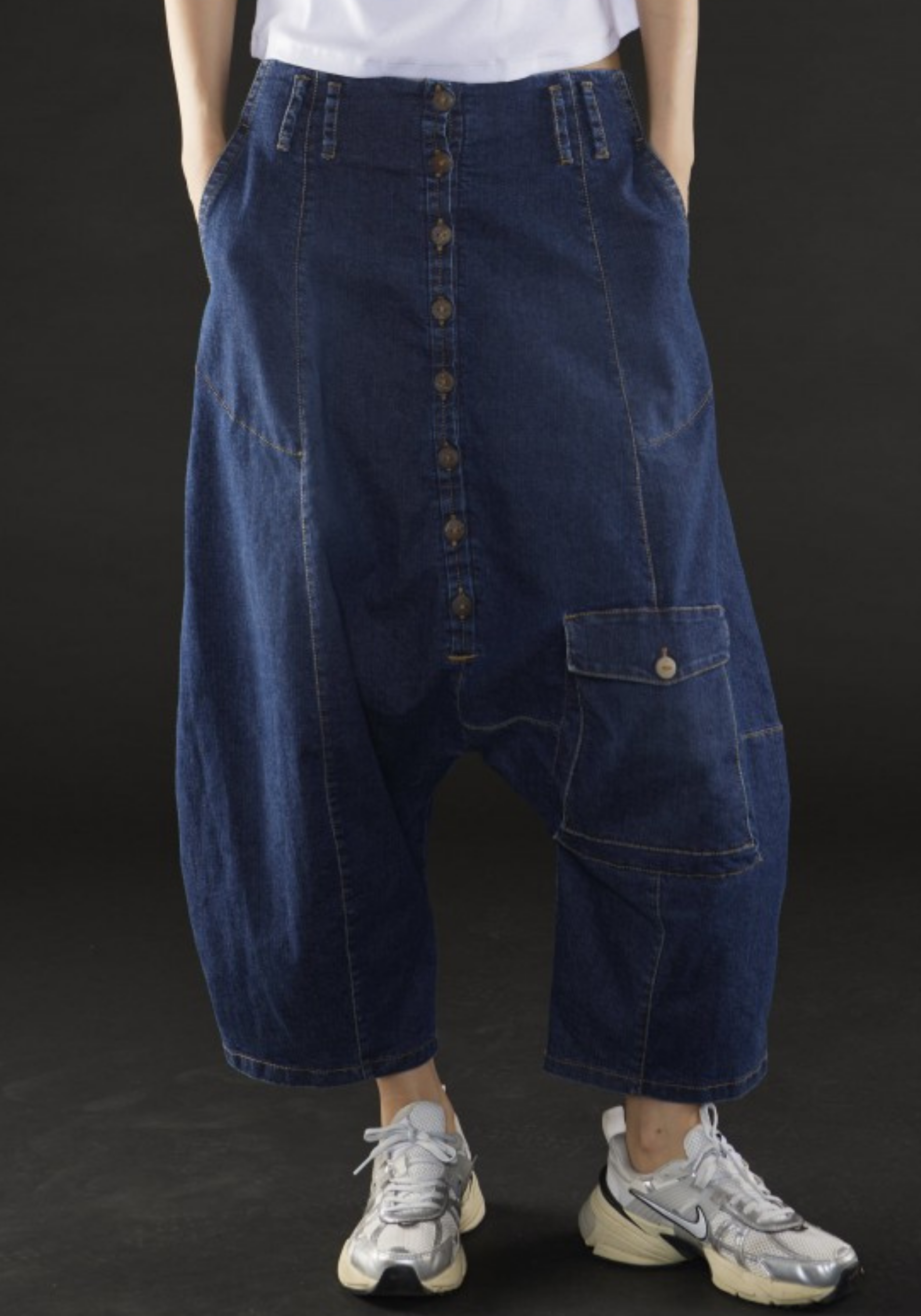 Drop Seat Denim Pants