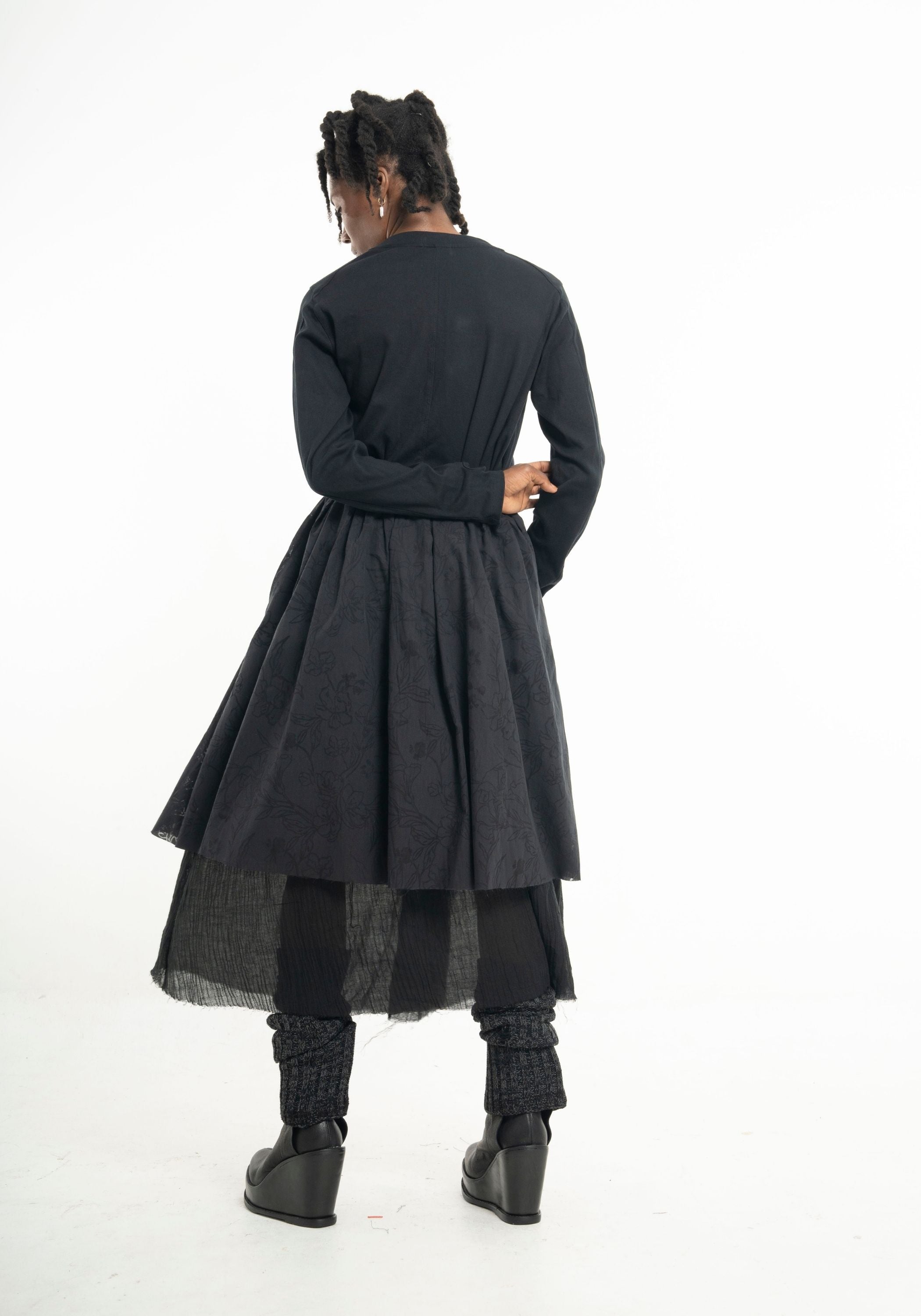 Hallek Layered Full Midi Skirt - December Thieves
