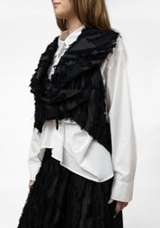 Oversized Textured Burnout Vest - December Thieves