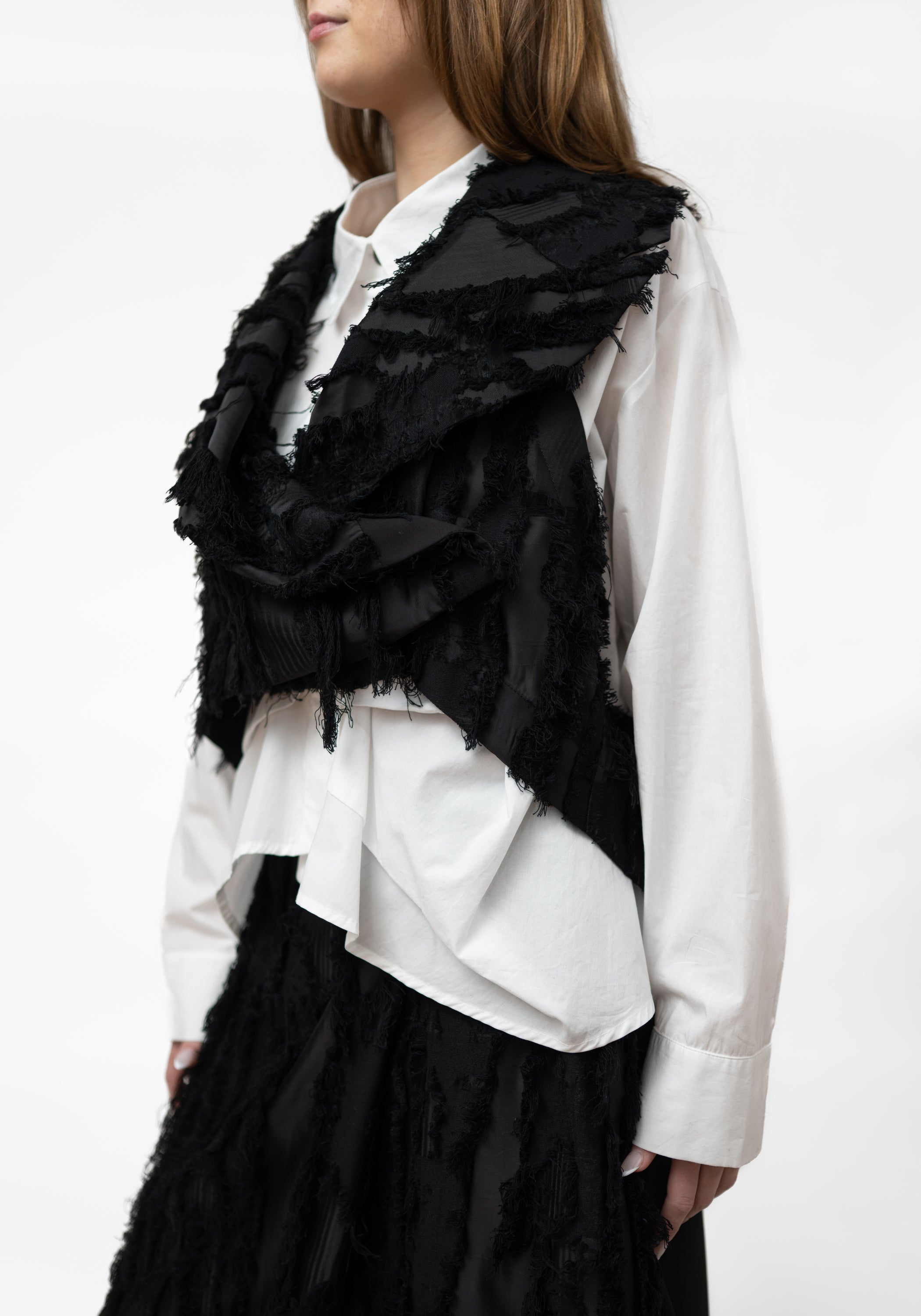 Oversized Textured Burnout Vest - December Thieves