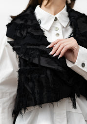 Oversized Textured Burnout Vest - December Thieves