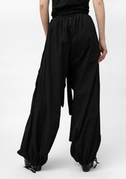 Drape Detail Tapered Leg Drawstring Detail Pants - December Thieves