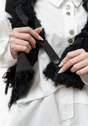 Oversized Textured Burnout Vest - December Thieves