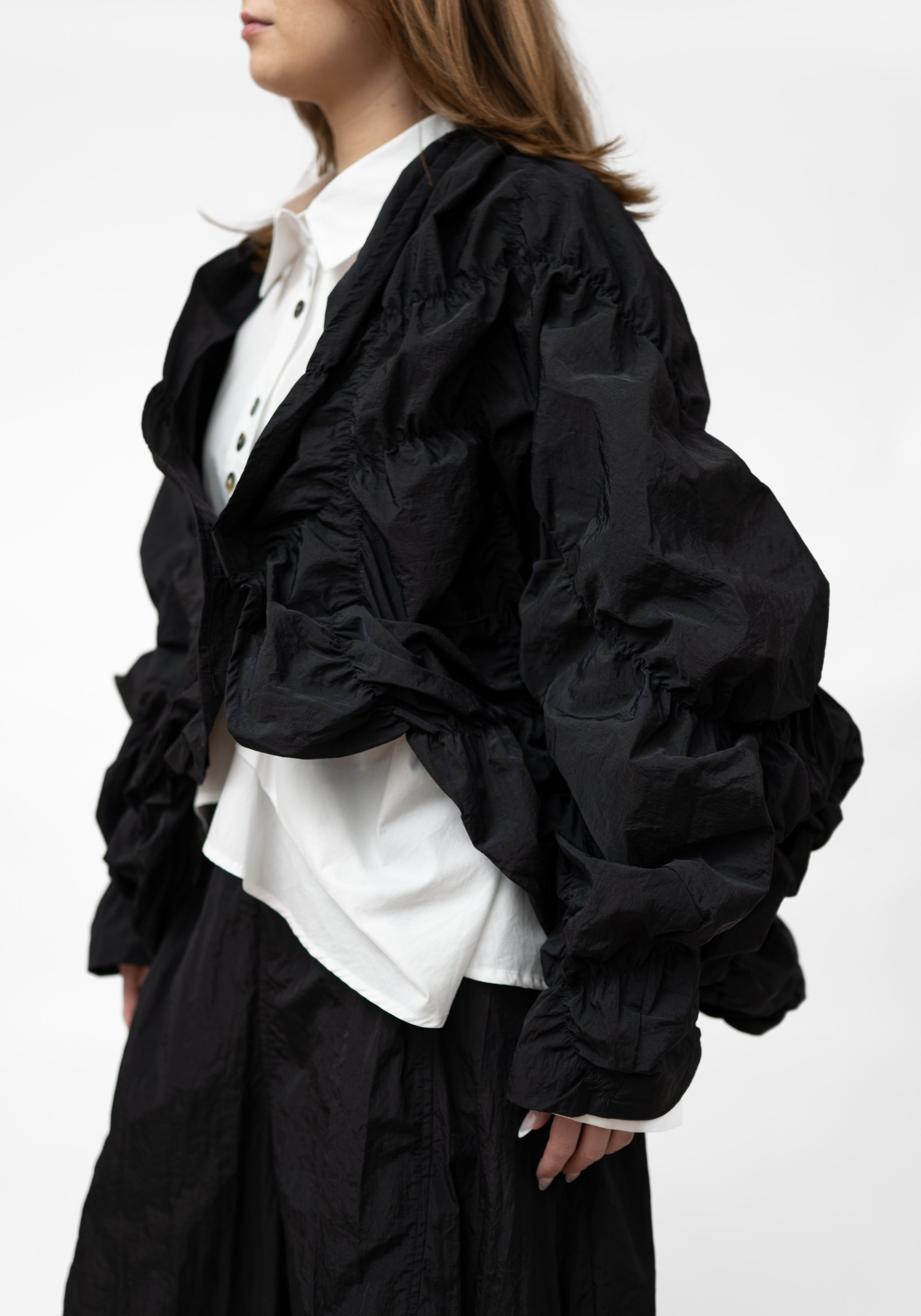 Water Repellent Oversized Ruched Jacket - December Thieves