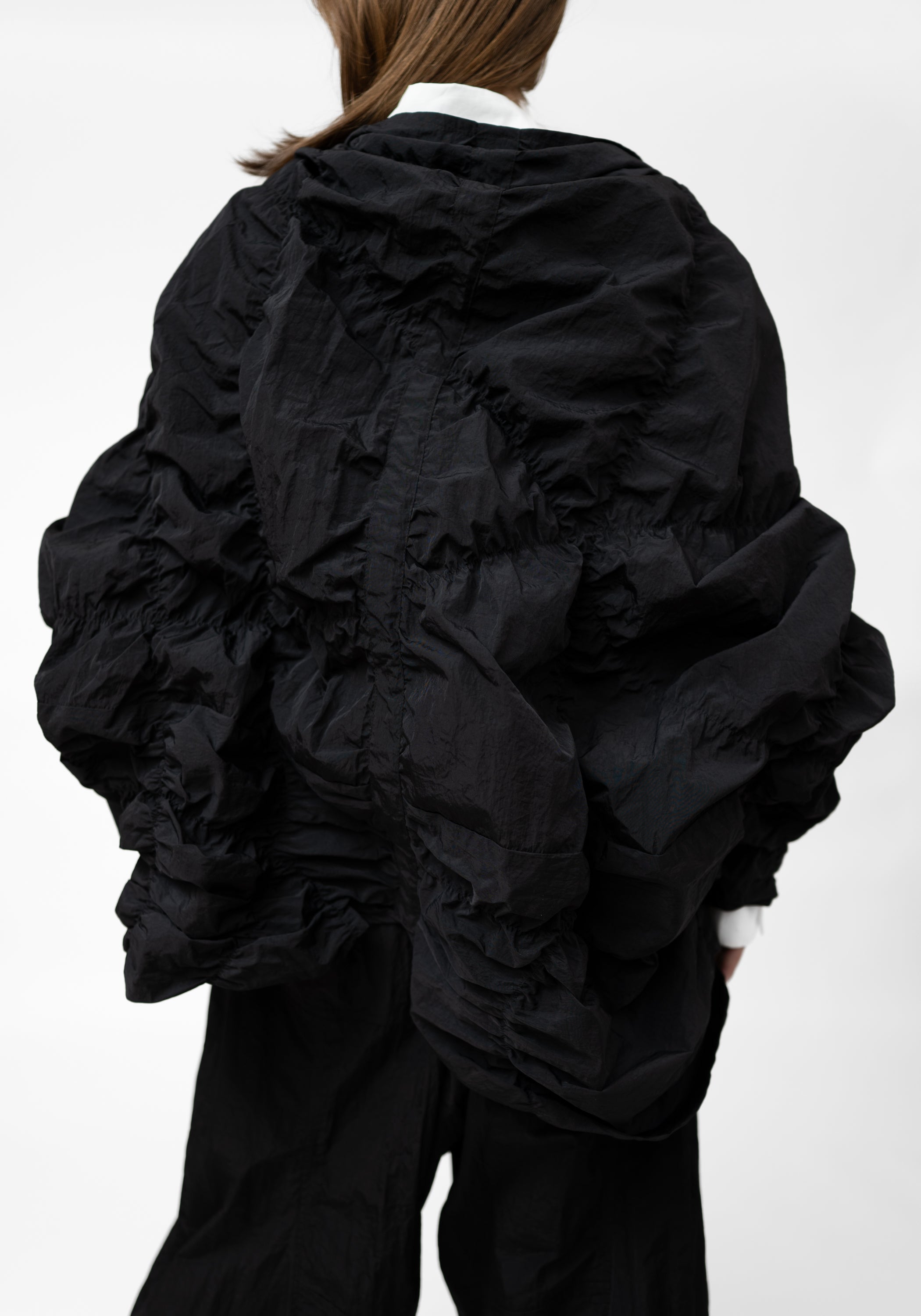 Water Repellent Oversized Ruched Jacket - December Thieves
