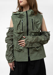 Water Repellent Ruched Details Sleeve - December Thieves
