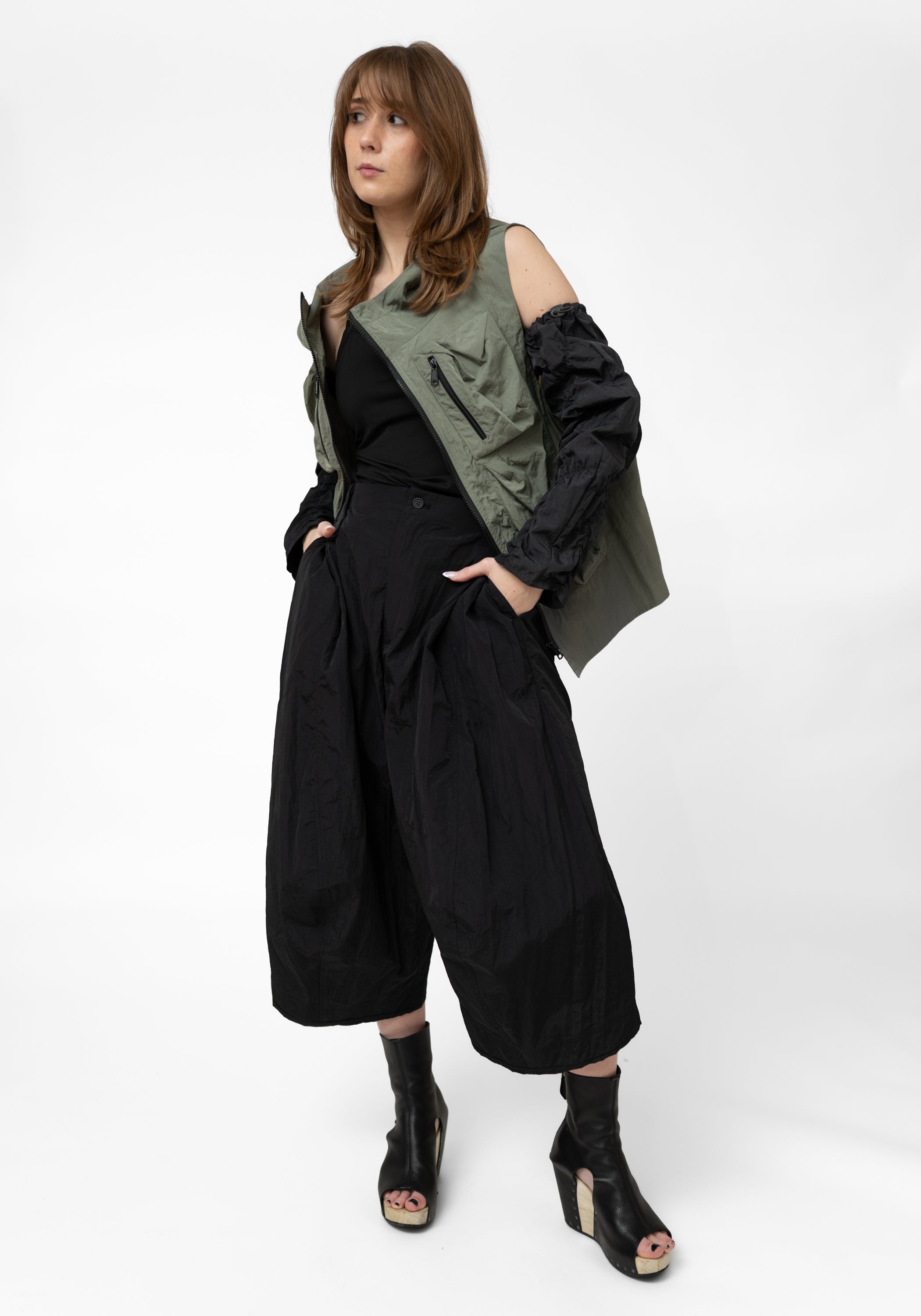 Water Repellent Drop Seat Cropped Pants - December Thieves