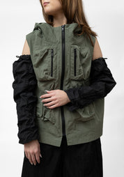 Water Repellent Ruched Details Sleeve - December Thieves
