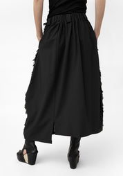 Paneled Textured Burnout Bubble Skirt - December Thieves