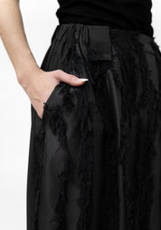 Paneled Textured Burnout Bubble Skirt - December Thieves