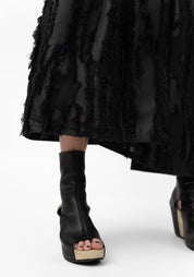 Paneled Textured Burnout Bubble Skirt - December Thieves