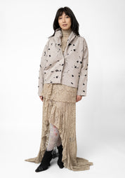 Distressed Drop Shoulder Twist Detail Jacket - December Thieves