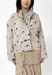 Distressed Drop Shoulder Twist Detail Jacket - December Thieves